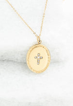 Load image into Gallery viewer, Cross Pendant Necklace in Mint