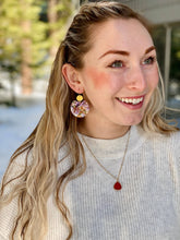 Load image into Gallery viewer, Primrose Confetti Disc Earrings