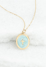 Load image into Gallery viewer, Cross Pendant Necklace in Mint