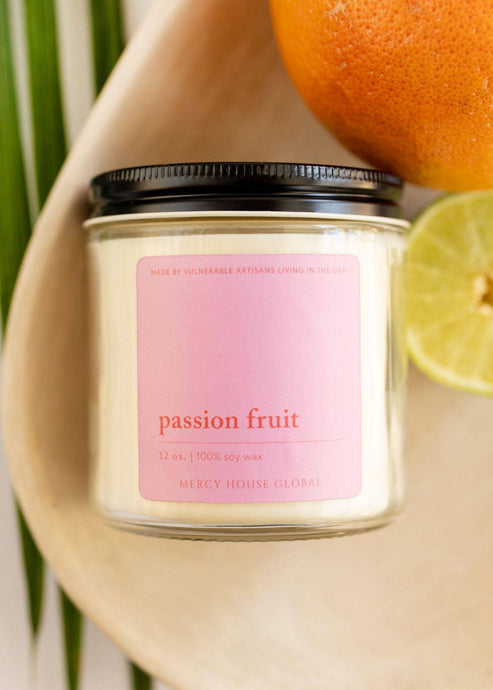 Passion Fruit Candle  | 12 oz Glass Jar