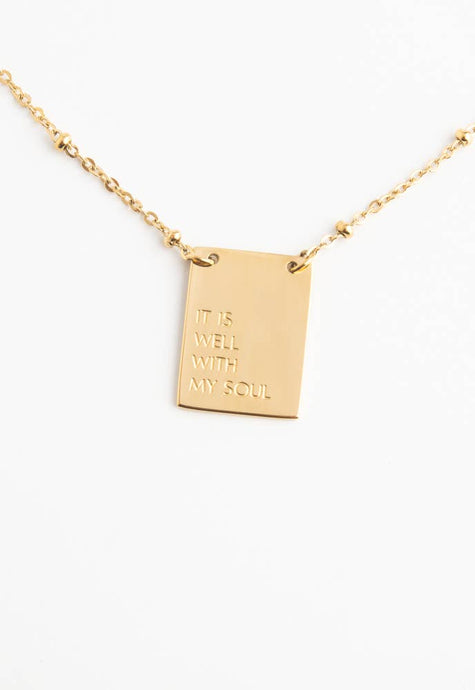 It Is Well Necklace