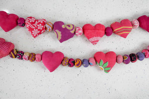 Saree Heart Garland - 5 ft