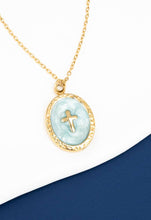 Load image into Gallery viewer, Cross Pendant Necklace in Mint