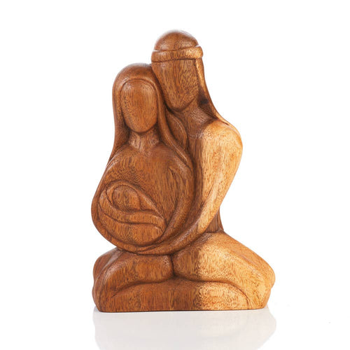 Acacia Carved Holy Family