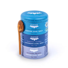 Load image into Gallery viewer, Earl Grey Tea Trio Tin &amp; Spoon -Organic, Fair-Trade Tea Gift