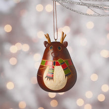 Load image into Gallery viewer, Little Antler Reindeer Gourd Ornament