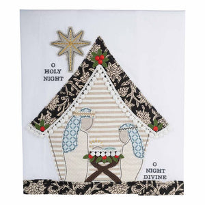 Nativity O Holy Night Tea Towel